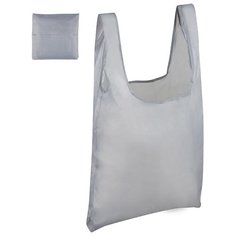 Сумка авоська Рыжий кот, фактура гладкая, серый