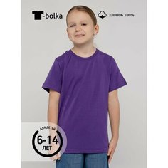 Футболка T-bolka Школа 2024, размер 10 лет, фиолетовый