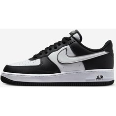 Кеды NIKE Air Force 1, полнота F (EU)/ на среднюю стопу, размер 9.5 US, чёрный