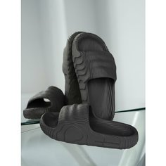 Шлепанцы adidas, размер 8 US (40.5RU), черный