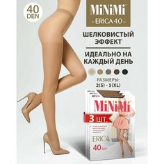 Колготки MiNiMi Erica, 40 den, 3 шт., размер 5, caramello