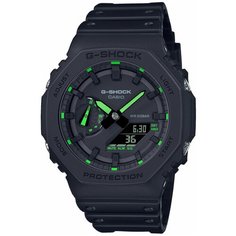 Наручные часы CASIO G-Shock, черный/зеленый