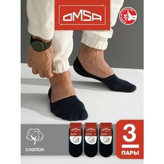 Носки Omsa, комплект, 3 пары, размер 39-41, синий