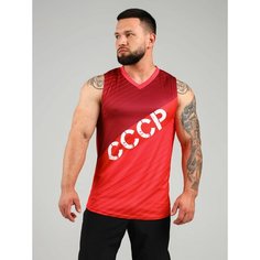 Майка спортивная Barracuda, размер S, белый, синий, красный