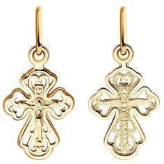 Крестик SOKOLOV, красное золото, 585 проба