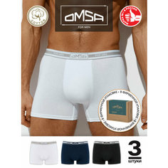 Трусы Omsa, комплект из 3 шт., размер 52(2XL), мультиколор