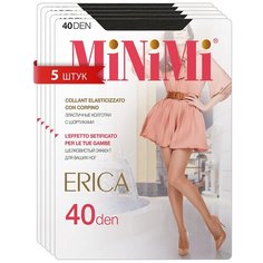 Колготки MiNiMi Erica, 40 den, 5 шт., размер 4, fumo