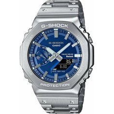 Наручные часы CASIO, серебряный, синий