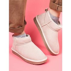 Угги, размер 37, бежевый, белый Shoes Plus Better