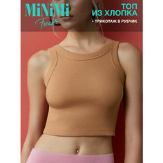 Топ MiNiMi, 1 шт., размер 48/L, коричневый