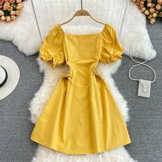 Платье , размер one size, желтый Нет бренда