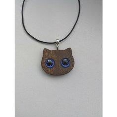 Колье, стекло, длина 45 см, фиолетовый, коричневый ИП Егоров В.А.