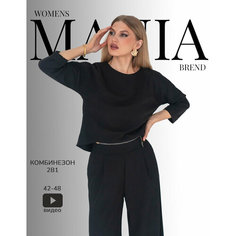 Комбинезон, размер 48, черный Womens Mania