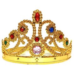 Корона золотистая/Карнавальный аксессуар Парк Сервис