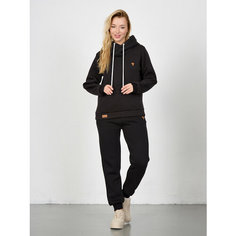Костюм спортивный Jools Fashion женский спортивный зимний, размер 42, черный