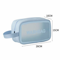 Косметичка 10х15х26 см, , голубой Washbag