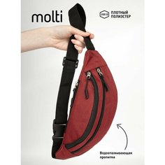 Сумка поясная molti, бордовый