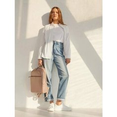 Рюкзак Saaj, фактура гладкая, пудра