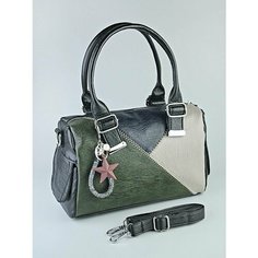 Сумка Babak, фактура гладкая, зеленый темный