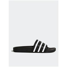 Шлепанцы adidas Adilette, размер 10 UK, BLACK / White / Core Black