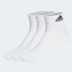 Носки adidas, комплект, 3 пары, размер XL INT, white/black