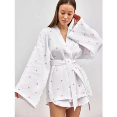 Пижама Mimi Pajamas New, размер S, белый/розовый