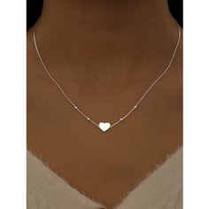 Колье MIESTILO, серебро, 925 проба, родирование, длина 45 см., серебристый