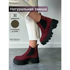 Ботинки челси Reversal, размер 37, черный, бордовый