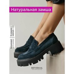 Лоферы Reversal, размер 35, черный, синий
