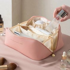 Косметичка Rose, 10.5х11х23.5 см, , розовый