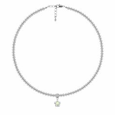 Чокер Oh Mary Did, гематит, жемчуг Swarovski синтетический, длина 37 см, зеленый