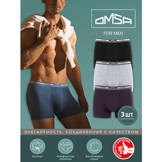Трусы Omsa, комплект из 3 шт., размер 48(L), мультиколор