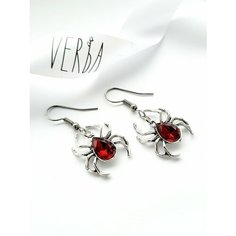 Серьги VERBA, серебристый/красный