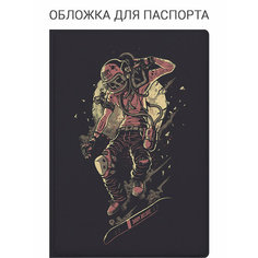 Обложка для паспорта Elole Design, черный, бежевый, белый, серый