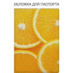 Обложка для паспорта Elole Design, желтый, белый