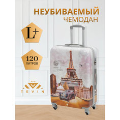 Чемодан TEVIN, 120 л, размер L+, 00865