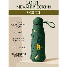 Мини-зонт Дождя.NET, зеленый