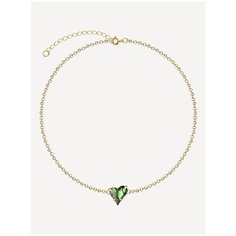 Колье Phenomenal Studio, кристаллы Swarovski, длина 41 см, green