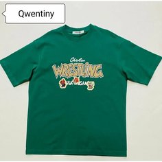 Футболка QWENTINY, размер 2Xl, зеленый