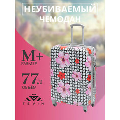 Чемодан TEVIN, 77 л, размер M+, 0084