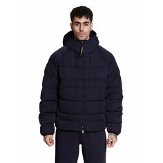 Пуховик C.P. COMPANY ECO-CHROME R GOGGLE DOWN JACKET, размер 54, синий