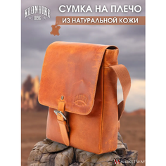 Сумка кросс-боди KLONDIKE 1896, фактура гладкая, коричневый