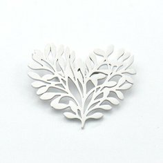 Брошь Silver WINGS, бижутерный сплав, 925 проба