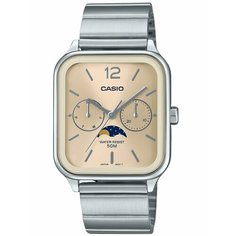 Наручные часы CASIO, бежевый, серебряный