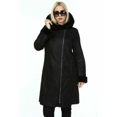 Дубленка классика BILGINS, размер 58, черный