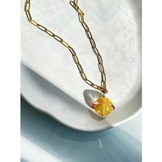 Бусы Daily Daisy, стекло, длина 55 см, розовый