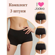 Трусы Jadea, комплект из 3 шт., размер 3, чёрный