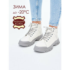 Кроссовки Brado Стиль, полнота 7 (RU)/ на среднюю и широкую стопу, размер 39, белый/серый