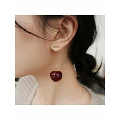 Серьги, красный Zyuha