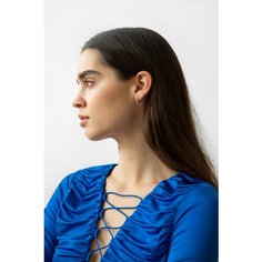 Моносерьга LU Jewel, серебро, 925 проба, родирование, размер 17 мм, длина 1.7 см, , серебристый